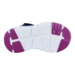 Siesta-Richter sötétkék-pink csillámos tépőzáras-gumifűzős vízálló (Sympatex) kislány cipő