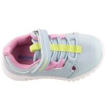 Siesta-Richter világoskék-rózsaszín-neon zöld tépőzáras-gumifűzős Harántemelős elöl zárt lány szandál