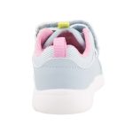 Siesta-Richter világoskék-rózsaszín-neon zöld tépőzáras-gumifűzős Harántemelős elöl zárt lány szandál