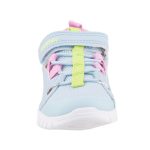 Siesta-Richter világoskék-rózsaszín-neon zöld tépőzáras-gumifűzős Harántemelős elöl zárt lány szandál