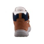 Siesta-Richter 2 tépőzáras barna-sötétkék Richtex (Vízálló) bundás téli fiú cipő