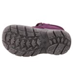 Siesta-Richter 2 tépőzáras burgundi lila-rózsaszín Richtex (Vízálló) bélelt lány téli bakancs