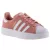 ADIDAS SUPERSTAR fűzős mályva/fehér orrvédős velúr bőr sportcipő