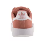 ADIDAS SUPERSTAR fűzős mályva/fehér orrvédős velúr bőr sportcipő