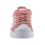 ADIDAS SUPERSTAR fűzős mályva/fehér orrvédős velúr bőr sportcipő