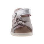 Siesta-Richter 2 csatos-tépőzáras rózsaszín-szürke-ezüst virágos lány szandál