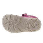 Siesta-Richter rózsaszín-fukszia-metál virágos 2 csatos-tépőzáras velúrbőr lány szandál 