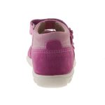 Siesta-Richter rózsaszín-fukszia-metál virágos 2 csatos-tépőzáras velúrbőr lány szandál 