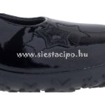 Fekete CSILLAGOS tépőzáras lakk Siesta-Richter átmeneti cipő