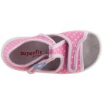 Színhibás SUPERFIT 2 tépőzáras rózsaszín pöttyös lány gyerek szandál