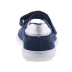 SIESTA-RICHTER sötétkék/ezüst VIRÁGOS balerina cipő