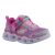 SKECHERS HEART LIGHT RAINBOW ezüst/pink szivárványos szívecskés MASNIS VILLOGÓS CIPŐ