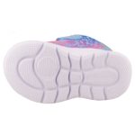 Skechers Comfy Flex tépőzáras kék-lila virágos lány gyerekcipő