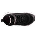 Skechers Fuse Tread Wild Adventure vízlepergető fekete csillámos tépőzáras/gumis kislány túracipő