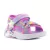 Skechers Dreamy unicorns levendula lila-színes csillogós unikornisos tépőzáras ledes világítós textil kislány gyermekszandál (303107N-LVMT)