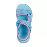 Skechers Mermaid Dreams Sandal kék-multi színes sellős 2 tépőzáras ledes világítós textil kislány gyermekszandál (303108L/BLMT)