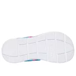 Skechers Mermaid Dreams Sandal kék-multi színes sellős 2 tépőzáras ledes világítós textil kislány gyermekszandál (303108L/BLMT)