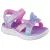 Skechers Butterfly brites lila-multi színes pillangós 1 tépőzáras ledes világítós szintetikus-textil kislány gyermekszandál (303109L/LVMT)