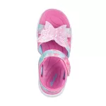 Skechers Butterfly brites pink-színes pillangós tépőzáras ledes világítós textil kislány gyermekszandál (303109L/PKMT)
