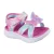 Skechers Butterfly brites pink-színes pillangós tépőzáras ledes világítós textil kislány gyermekszandál (303109N-PKMT)