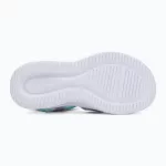 Skechers Butterfly brites kék-színes pillangós tépőzáras ledes világítós textil kislány gyermekszandál (303109N/AQMT)