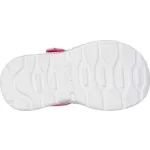 Skechers Cute crew pink unikornisos tépőzáras-gumifűzős mosógépben mosható zárt orrú textil kislány gyermekszandál (303162N-PKLP)