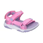 Skechers Tread seeker rózsaszín-lila tépőzáras mosógépben mosható textil kislány gyermekszandál (303221L/PKLV)