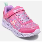 Skechers S Lights Heart lights- Boogie love pink szivecskés tépőzáras-gumifűzős ledes világítós textil kislány gyerekcipő (303257L-HPMT)