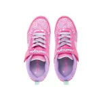 Skechers S Lights Heart lights- Boogie love pink szivecskés tépőzáras-gumifűzős ledes világítós textil kislány gyerekcipő (303257L-HPMT)