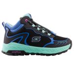 Skechers Fuse Tread-Extreme Wanderers összehúzós fekete/menta/lila gyerek túracipő