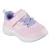 Skechers Selectors-reset achieved rózsaszín tépőzáras-gumifűzős mosógépben mosható textil kislány gyerekcipő (303573N-LTPK)
