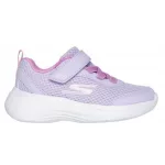 Skechers Selectors-reset achieved levendula lila tépőzáras-gumifűzős mosógépben mosható textil kislány gyerekcipő (303573L-LAV)
