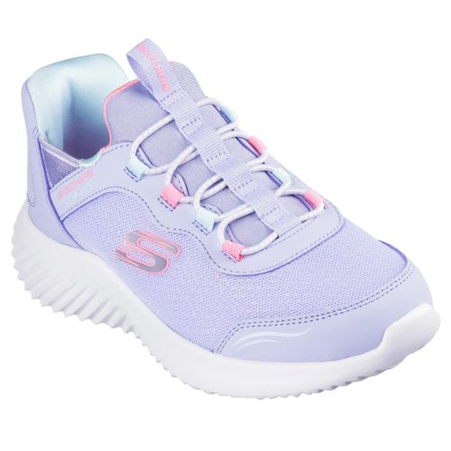 Skechers ibolya lila gumifűzős mosógépben mosható kislány cipő
