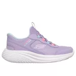 Skechers Bounder Pro levendula lila slip-in memóriahabos gumifűzős mosógépben mosható textil kislány gyerekcipő (303690L-LAV)