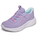 Skechers Bounder Pro levendula lila slip-in memóriahabos gumifűzős mosógépben mosható textil kislány gyerekcipő (303690L-LAV)