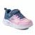 Skechers S Lights Sola glow-Ombre deluxe rózsaszín-szürke tépőzáras-gumifűzős ledes világítós textil kislány gyerekcipő (303714N-GYLP)