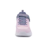 Skechers S Lights Sola glow-Ombre deluxe rózsaszín-szürke tépőzáras-gumifűzős ledes világítós textil kislány gyerekcipő (303714N-GYLP)