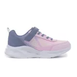 Skechers S Lights Sola glow-Ombre deluxe rózsaszín-szürke tépőzáras-gumifűzős ledes világítós textil kislány gyerekcipő (303714N-GYLP)