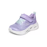 Skechers S Lights Sola glow lila-kék tépőzáras-gumifűzős ledes világítós textil kislány gyerekcipő (303729N-LVAQ)