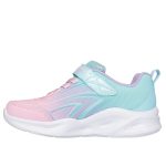 Skechers halvány lila-rózsaszín ledes világítós tépőzáras-gumifűzős kislány cipő