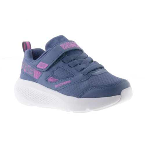 Skechers sötétkék-lila tépőzáras-gumifűzős mosógépben mosható kislány cipő