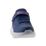 Skechers sötétkék-lila tépőzáras-gumifűzős mosógépben mosható kislány cipő