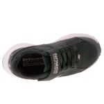 Skechers Go Run Consistent 2.0 tépőzáras-gumifűzős fekete-rózsaszín mosógépben mosható kislány cipő