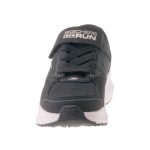 Skechers Go Run Consistent 2.0 tépőzáras-gumifűzős fekete-rózsaszín mosógépben mosható kislány cipő