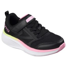 Skechers Go Run Elevante 2.0 fekete-sárga-rózsaszín tépőzáras-gumifűzős kislány cipő    Skechers Go Run Elevante 2.0 fekete-sárga-rózsaszín tépőzáras-gumifűzős kislány cipő