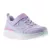 Skechers lila-szivárványos tépőzáras-gumifűzős kislány cipő