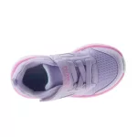 Skechers lila-szivárványos tépőzáras-gumifűzős kislány cipő