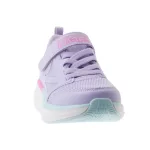 Skechers lila-szivárványos tépőzáras-gumifűzős kislány cipő