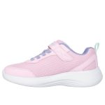 Skechers Selectors-reset achieved rózsaszín tépőzáras-gumifűzős mosógépben mosható textil kislány gyerekcipő (303573L-LTPK)