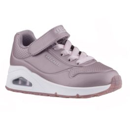 SKECHERS ROSE SHINE metál mályva tépős/gumifűzős cipő SKECHERS ROSE SHINE metál mályva tépős/gumifűzős cipő